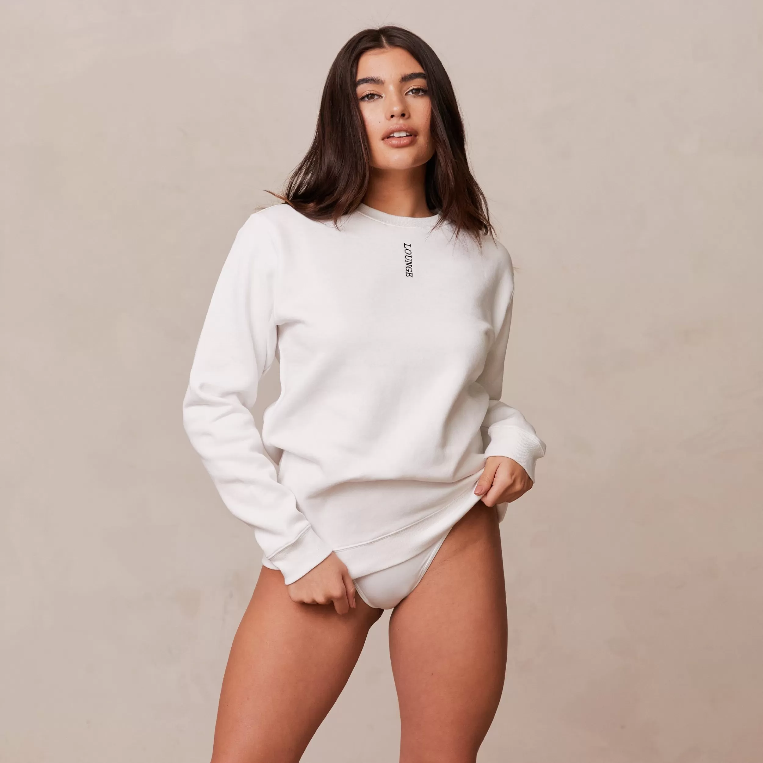 Kvinde Lounge Underwear Loungewear | Crew Neck Sweater