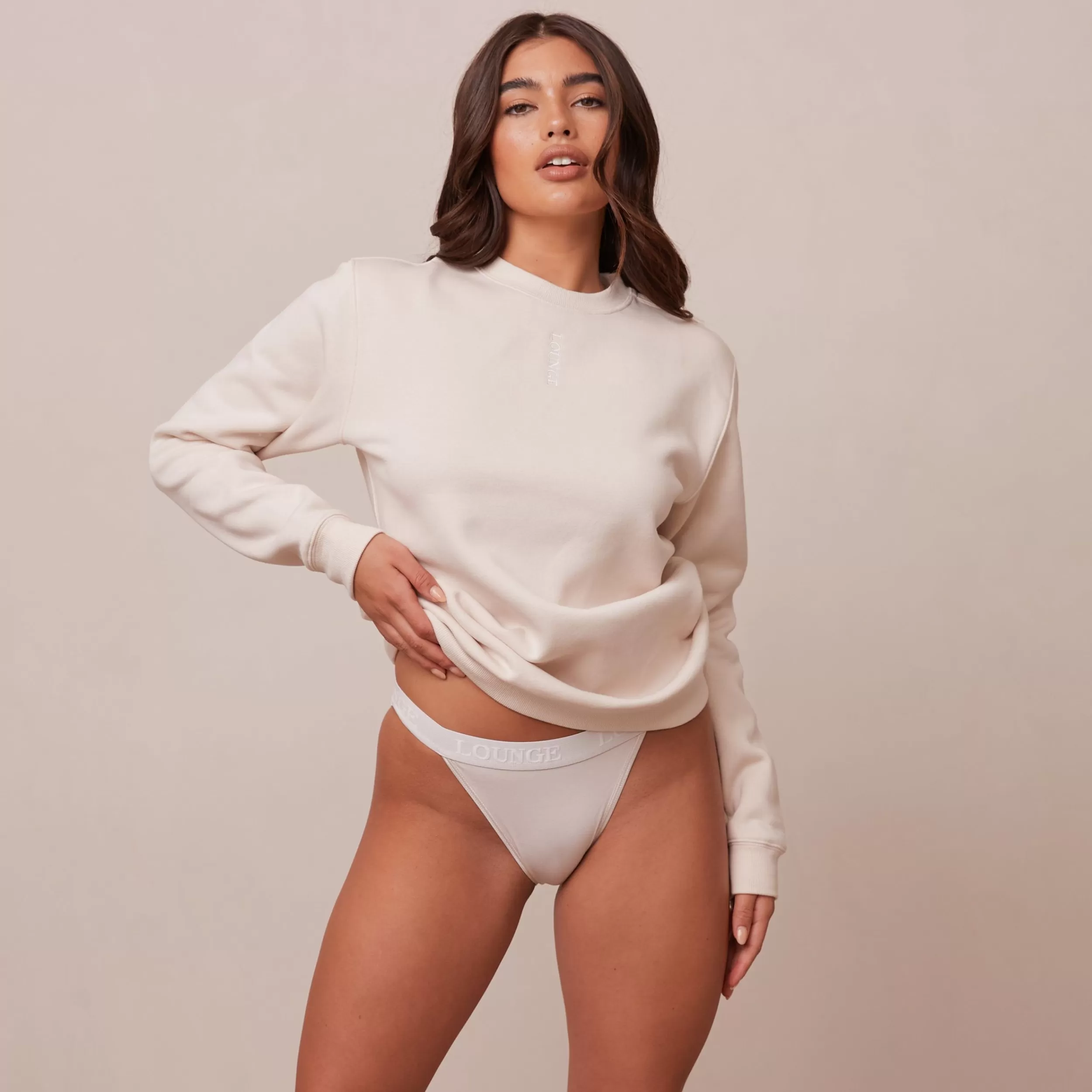 Kvinde Lounge Underwear Loungewear | Crew Neck Sweater