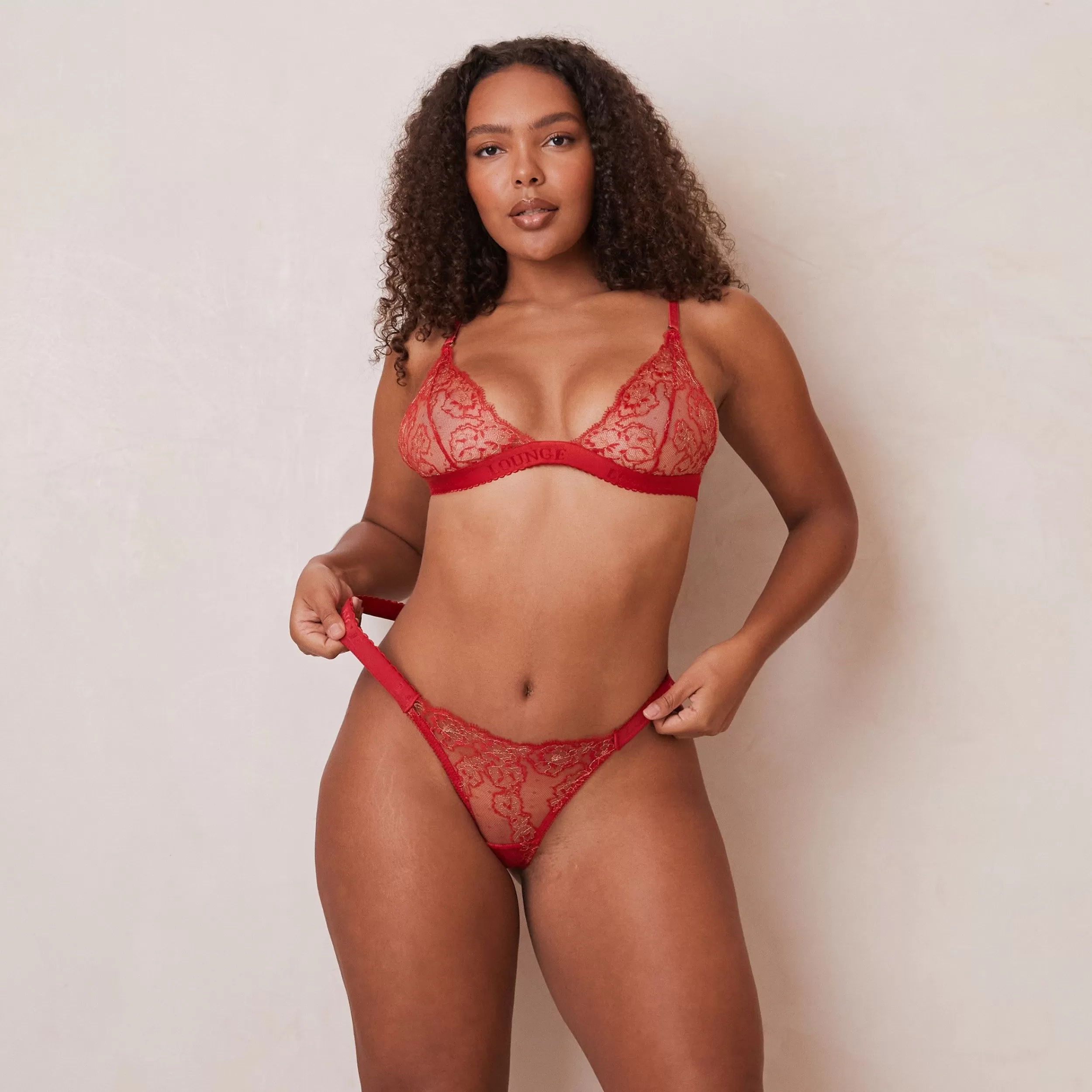 Kvinde Lounge Underwear Bralettes | Embroidered Triangle Bh