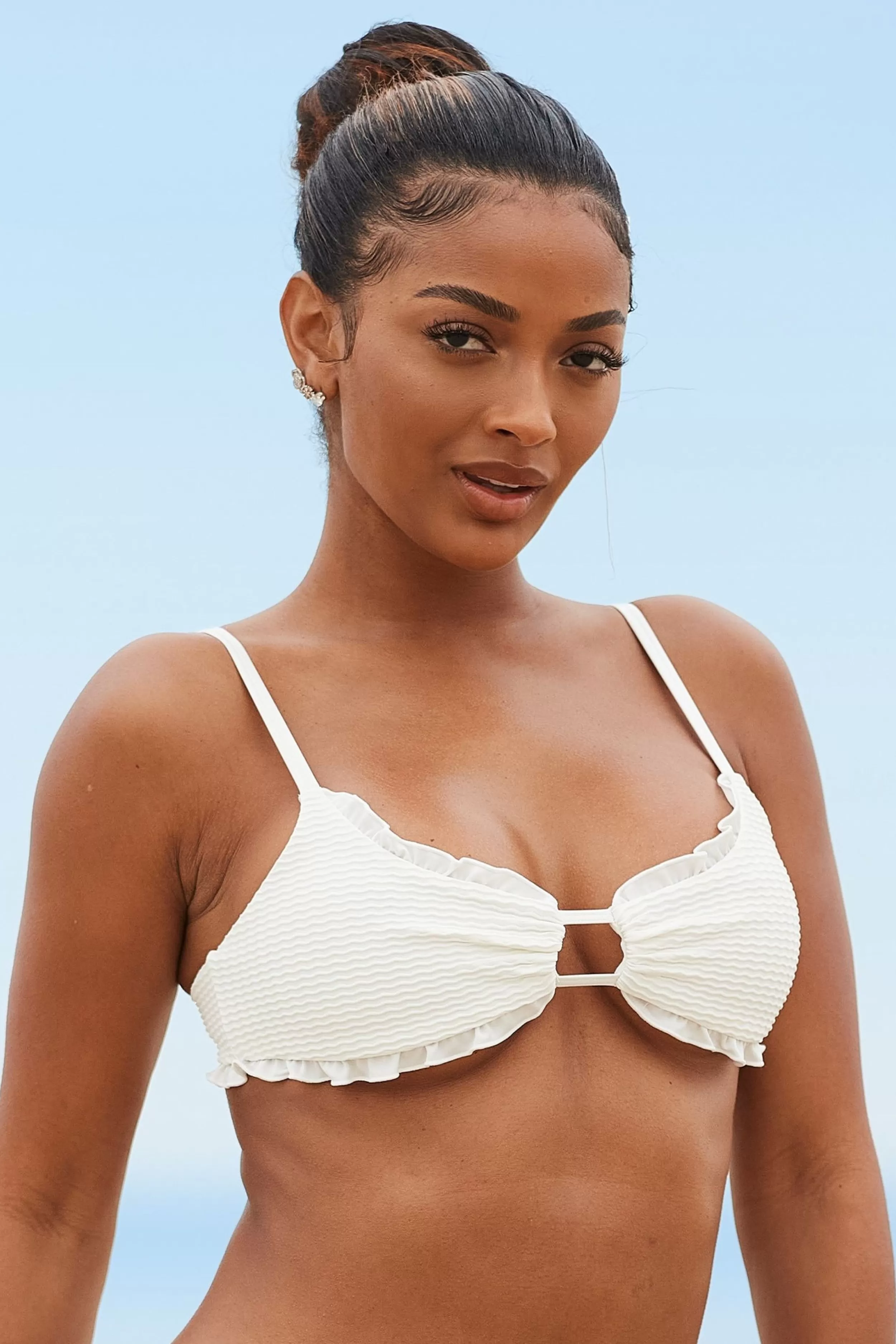 Kvinde Lounge Underwear Bikinier | Hawaii Teksturer Bikinitop
