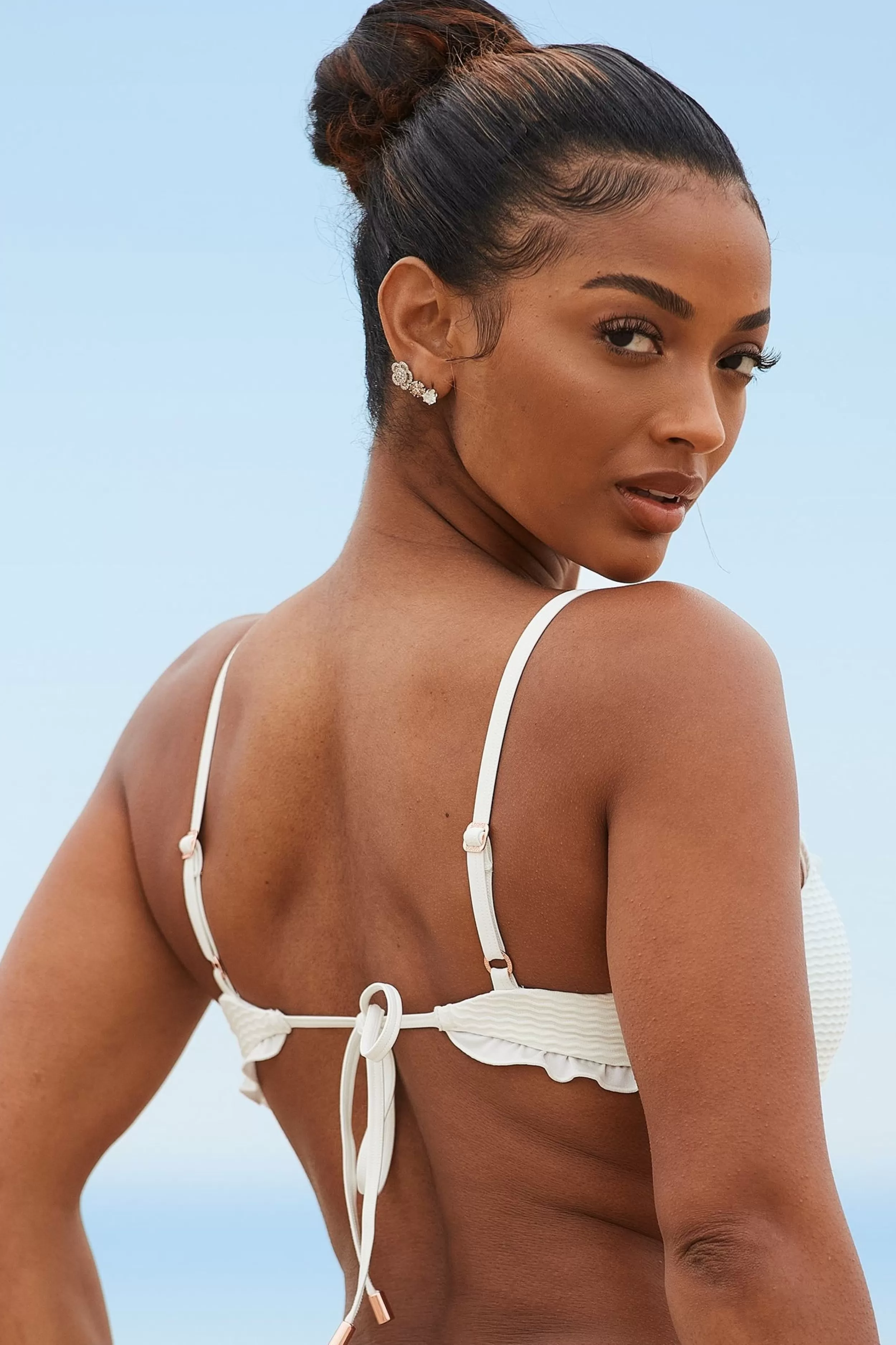 Kvinde Lounge Underwear Bikinier | Hawaii Teksturer Bikinitop