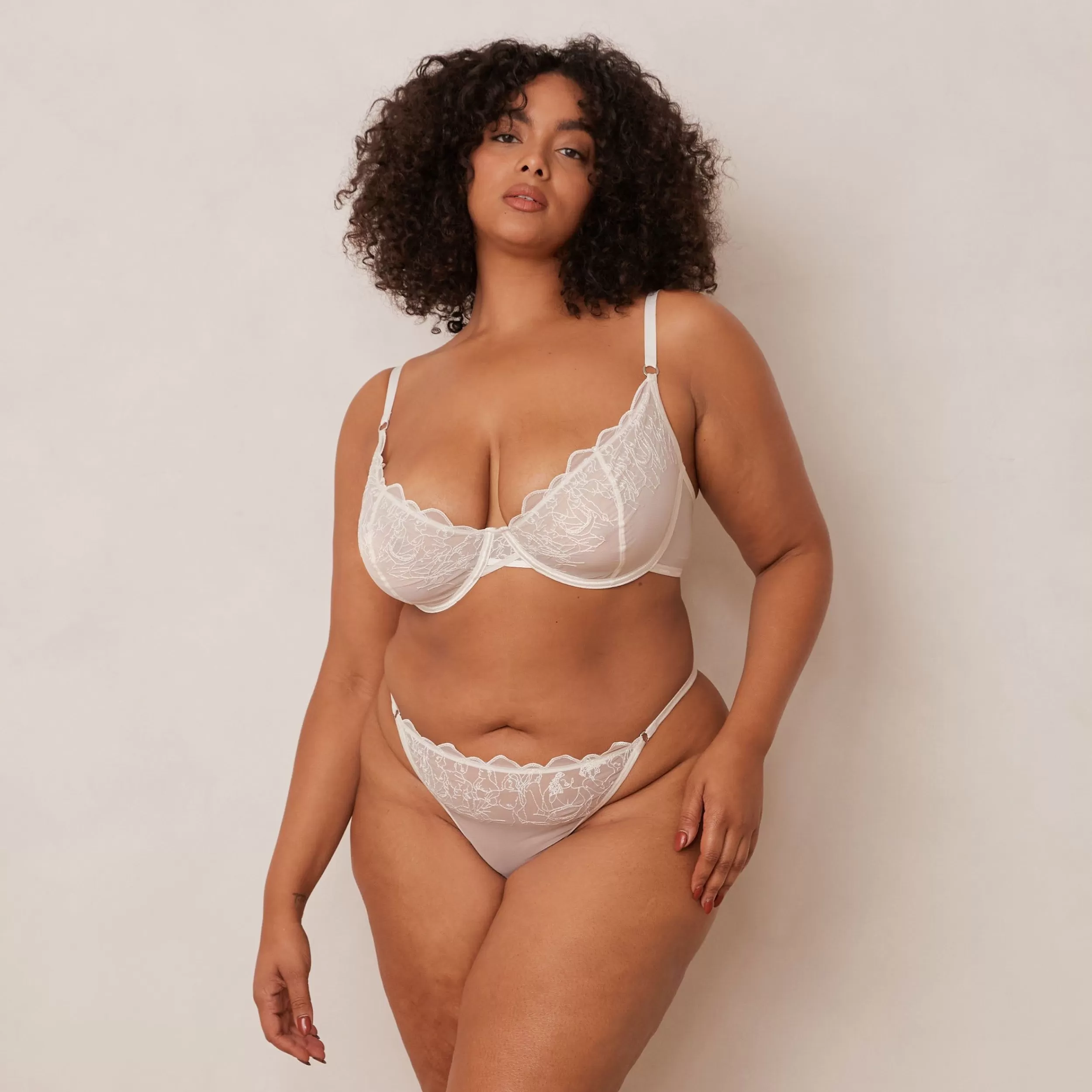 Kvinde Lounge Underwear Blonder | Illustration Balcony Bh
