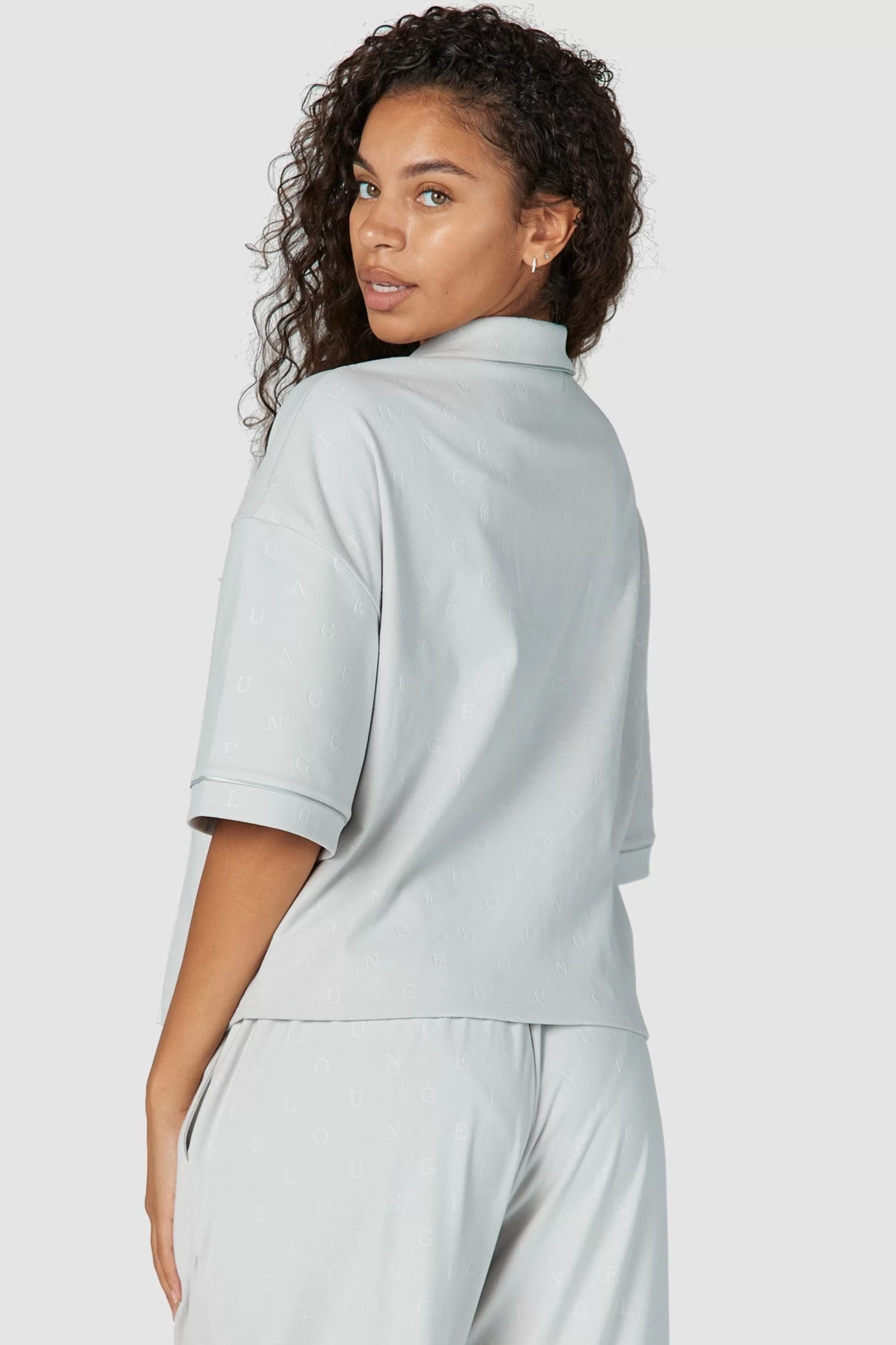Kvinde Lounge Underwear Nattøj | Luxury Embossed Pyjamatop